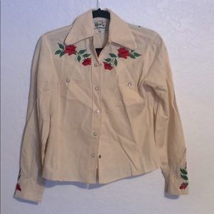 Amazing HBARC vintage button down shirt